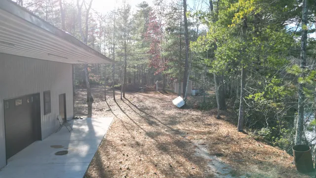 a view of outdoor space with seating area