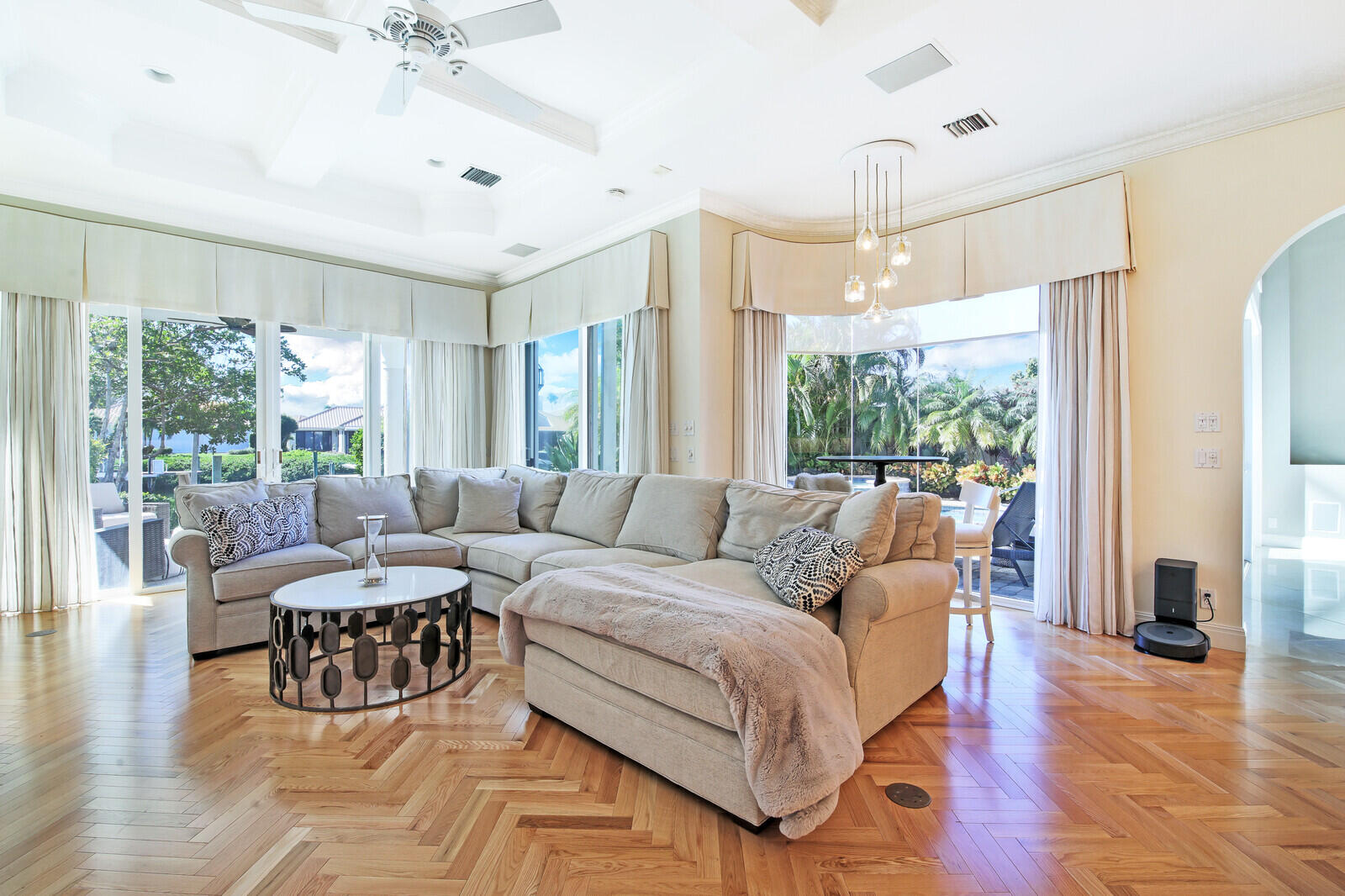 3370 Bridgegate Drive Jupiter, FL 33477 - Photo 15 of 55 a living room with furniture and a large window