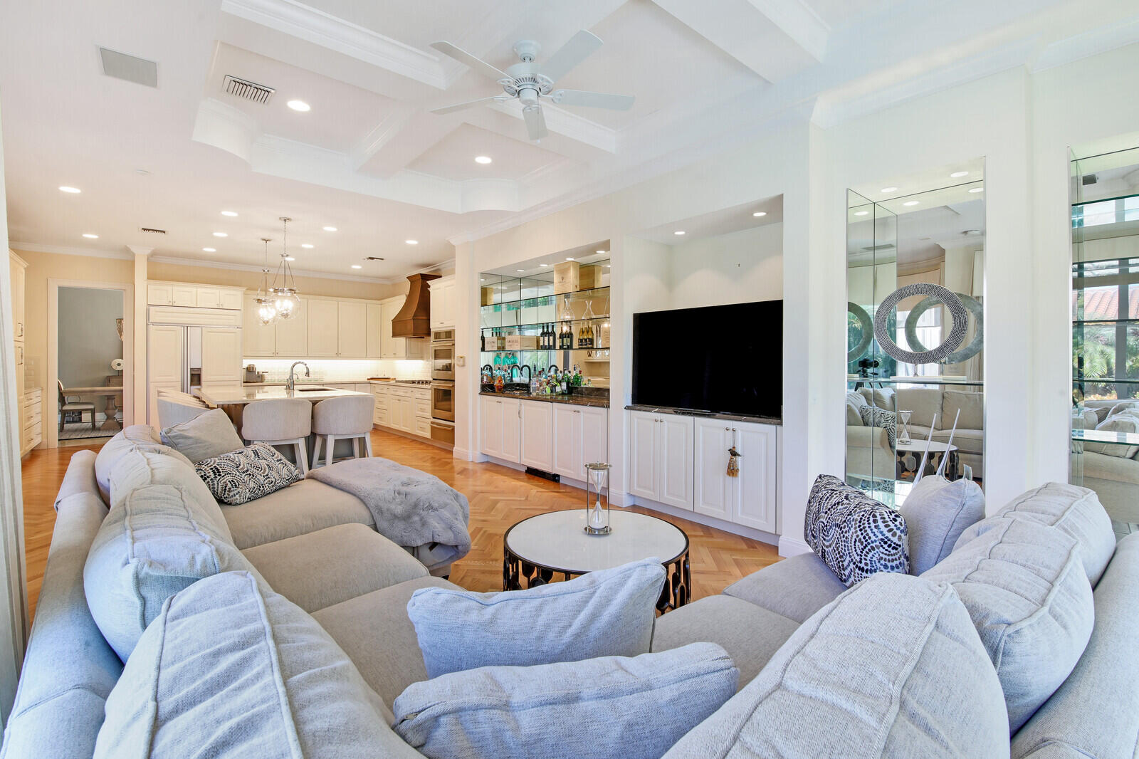 3370 Bridgegate Drive Jupiter, FL 33477 - Photo 37 of 55 a living room with furniture and a flat screen tv