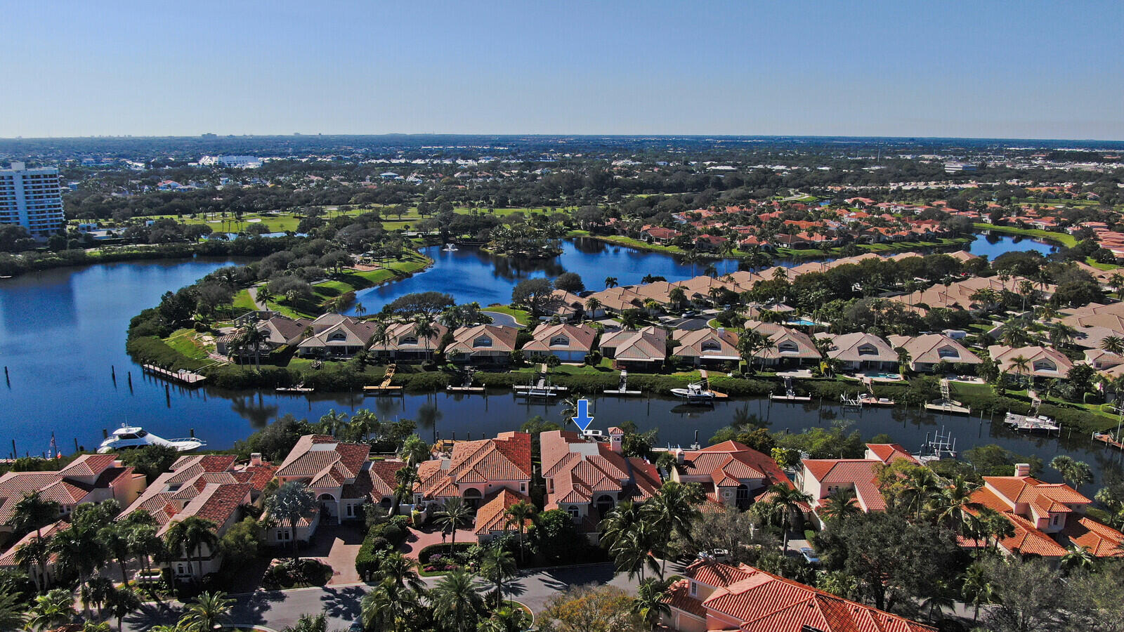 3370 Bridgegate Drive Jupiter, FL 33477 - Photo 49 of 55 an aerial view of a city