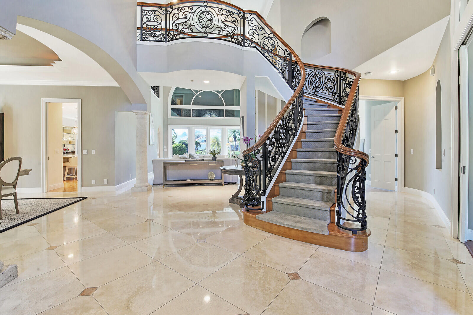 3370 Bridgegate Drive Jupiter, FL 33477 - Photo 6 of 55 a view of entryway and hall with a front door