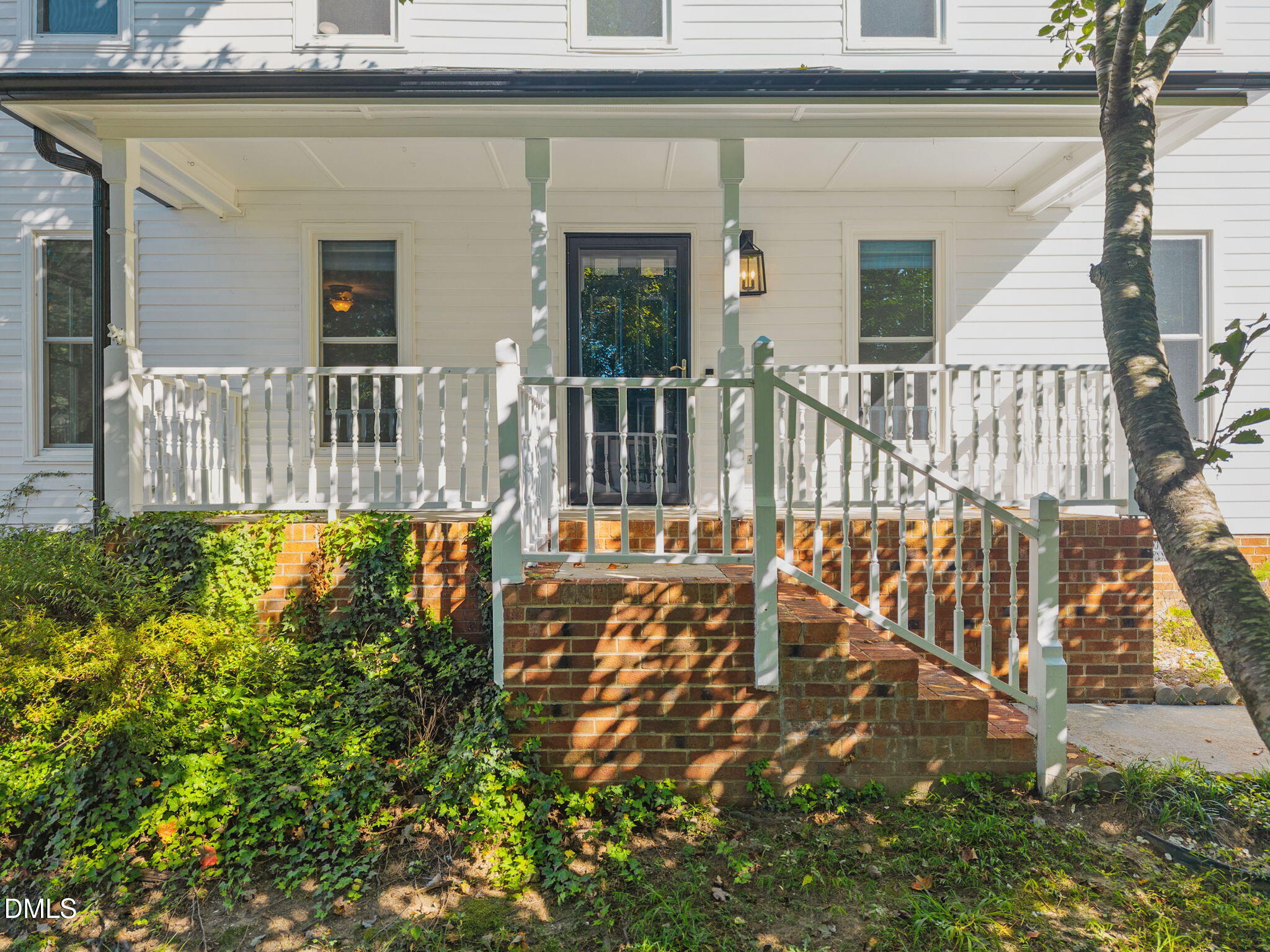 front view of a house with a porch