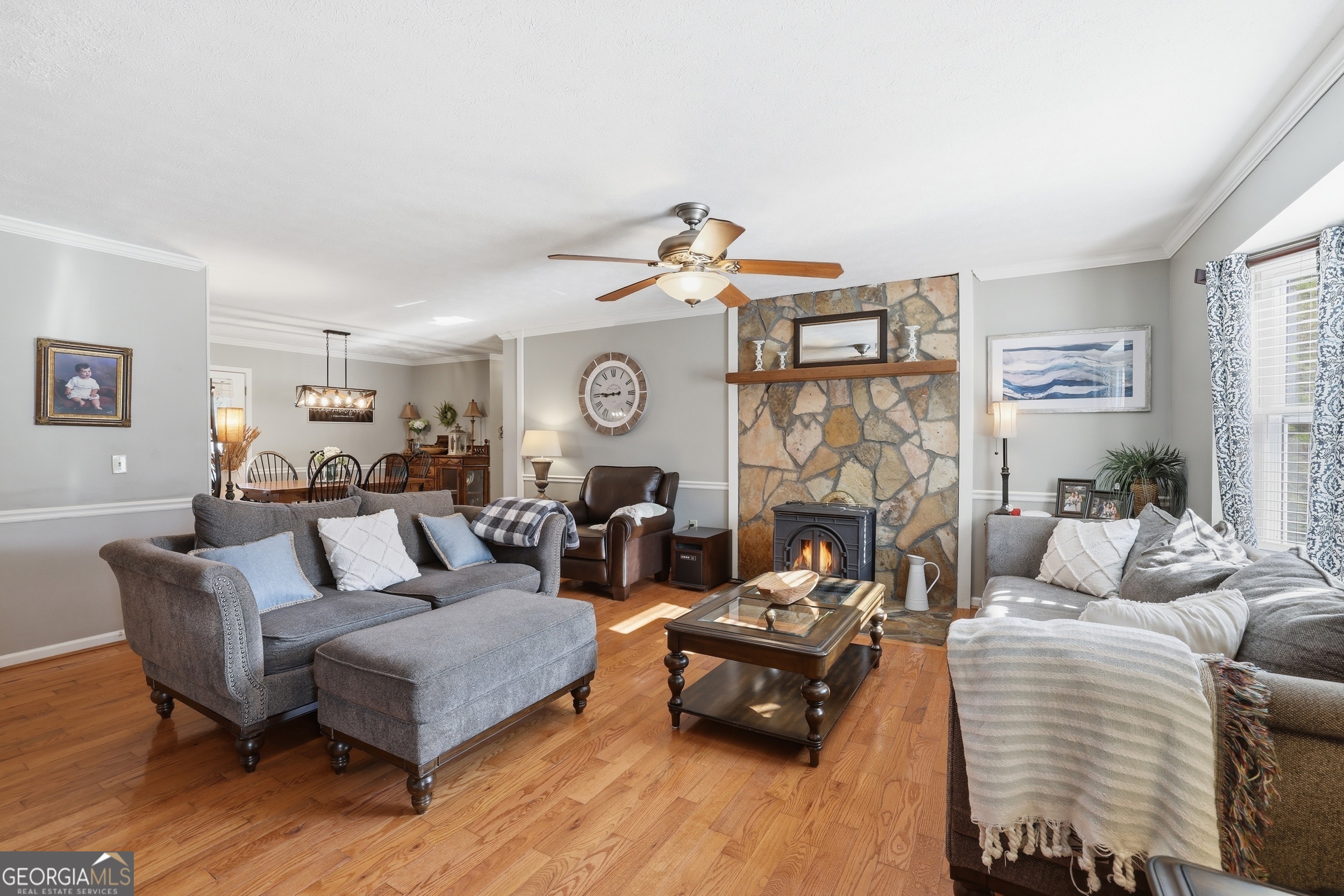 81 McMurray Road Toccoa, GA 30577 - Photo 15 of 50 a living room with fireplace furniture and a window