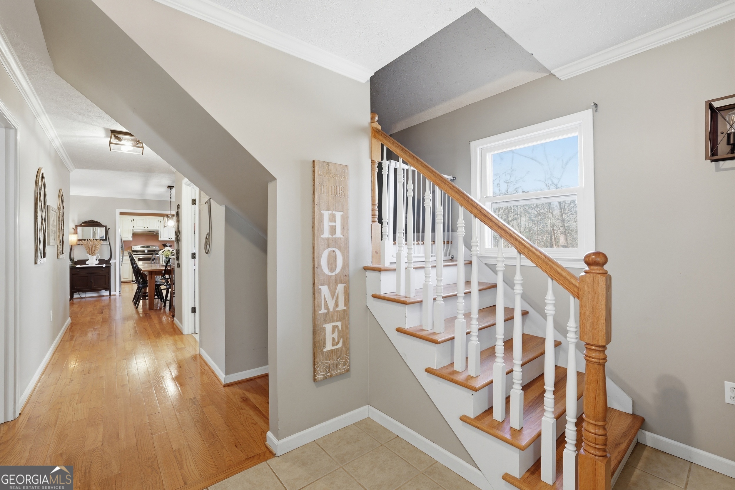 81 McMurray Road Toccoa, GA 30577 - Photo 38 of 50 a view of an entryway with wooden floor and stairs