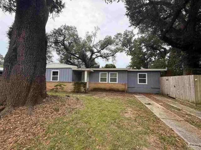a backyard of a house