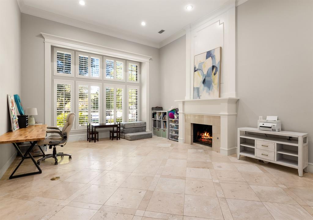 1904 MacGregor Drive Plano, TX 75093 - Photo 4 of 38 Living Room wih Fireplace