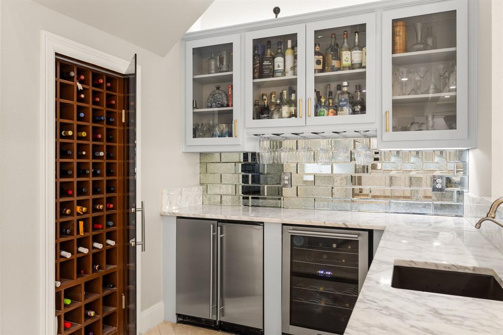 1904 MacGregor Drive Plano, TX 75093 - Photo 9 of 38 Wet Bar with Wine Refrigerator