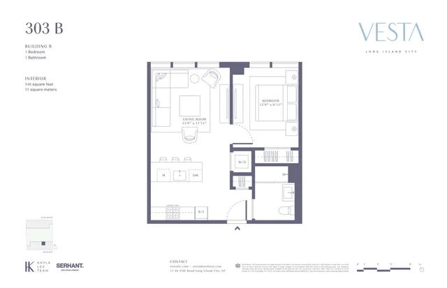 $910,000 | 11-36 45th Road, Unit 303B | Long Island City