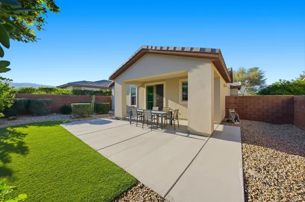 a view of a house with a patio