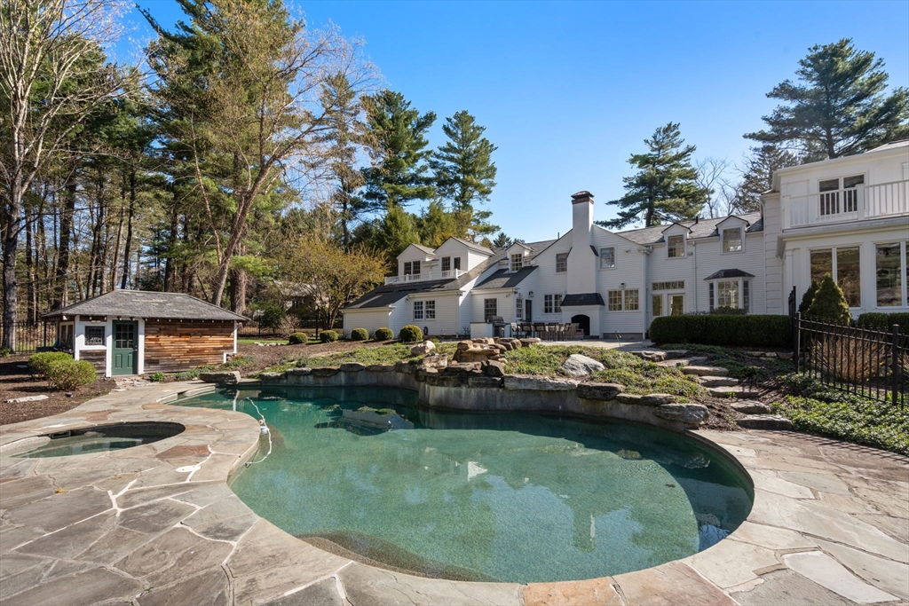389 Grove Street Needham, MA 02492 - Photo 36 of 40 a view of a house with swimming pool