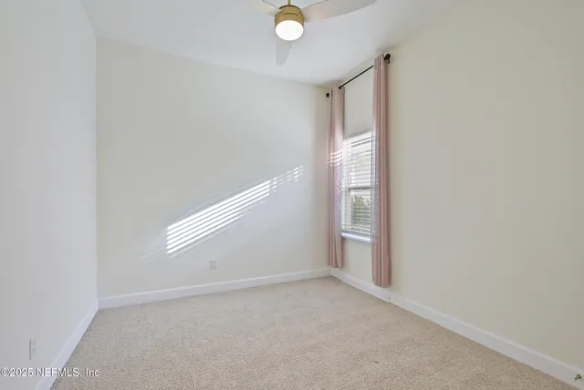 a view of a painting on the wall in a room