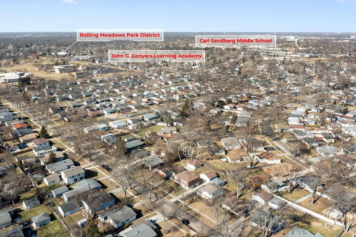 2302 Fulle Street Rolling Meadows, IL 60008 - Photo 11 of 48 an aerial view of a city