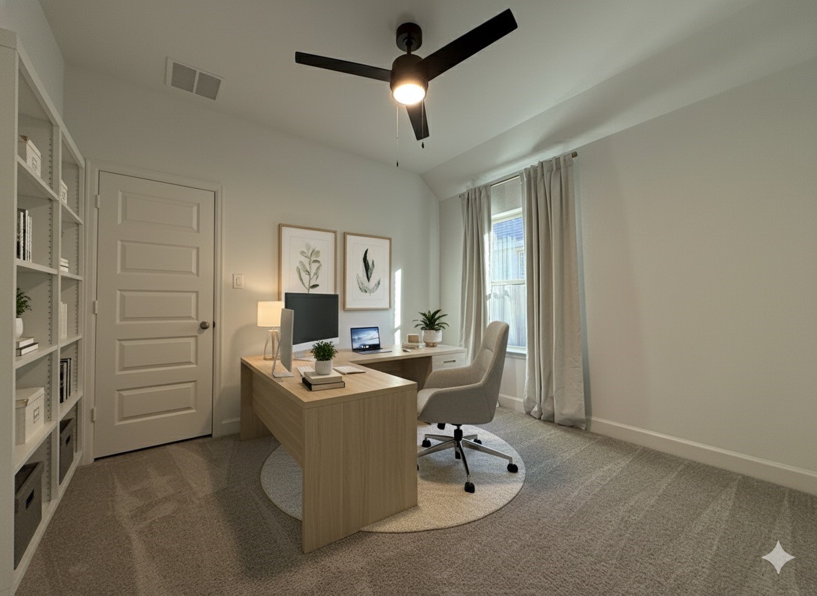 1354 Lakeside Crk Road Magnolia, TX 77354 - Photo 17 of 26 a workspace with furniture and window