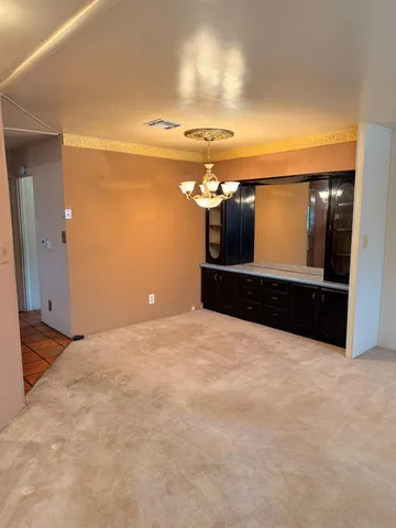 a view of empty room with a window