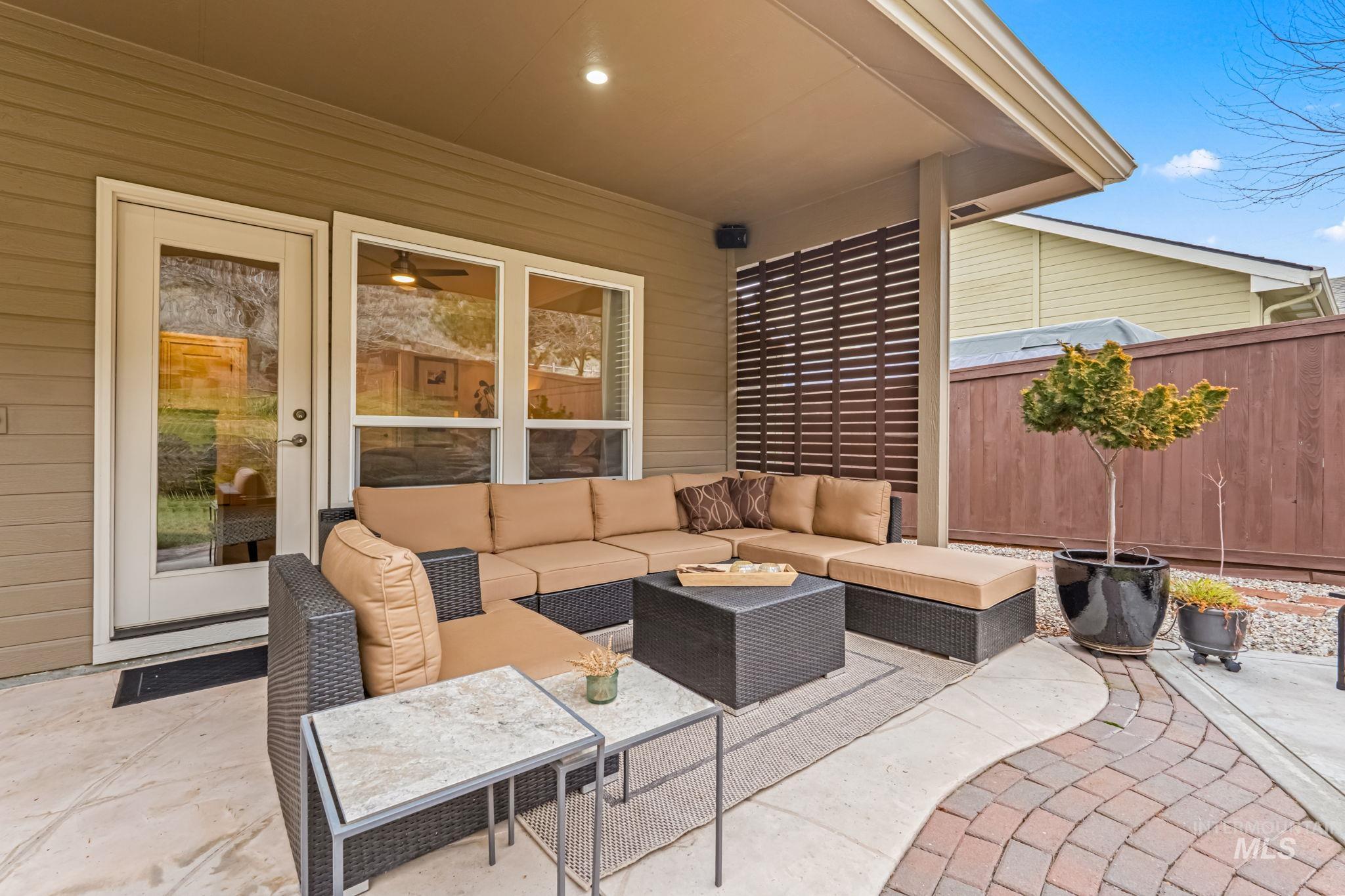 4235 Trekker Rim Drive East Boise, ID 83716 - Photo 25 of 33 View of patio / terrace featuring an outdoor living space