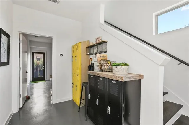 a view of livingroom with furniture and wooden floor