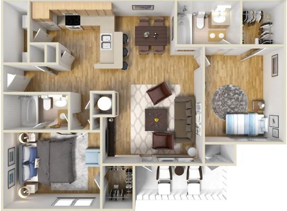 2000 Monroe Place Northeast, Unit 1306 Atlanta, GA 30324 - Photo 18 of 18 a view of furniture and kitchen counter