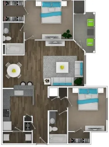 $1,679 | 2000 Monroe Place Northeast, Unit 1202, Atlanta, GA 30324