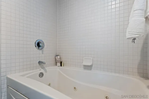 a bathroom with a tub