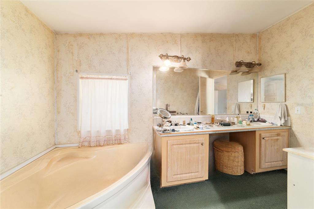 10630 Northwest 10th Street Road Ocala, FL 34482 - Photo 18 of 29 a bathroom with a tub sink and mirror