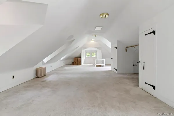 a view of a livingroom with a window