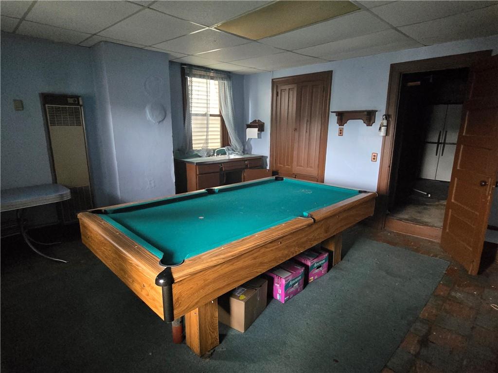 1490 Island Avenue McKees Rocks, PA 15136 - Photo 25 of 30 a room with pool table and a chandelier