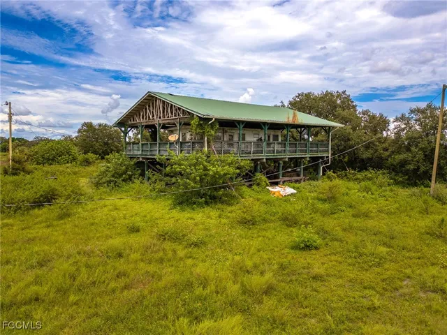 a aerial view of a house