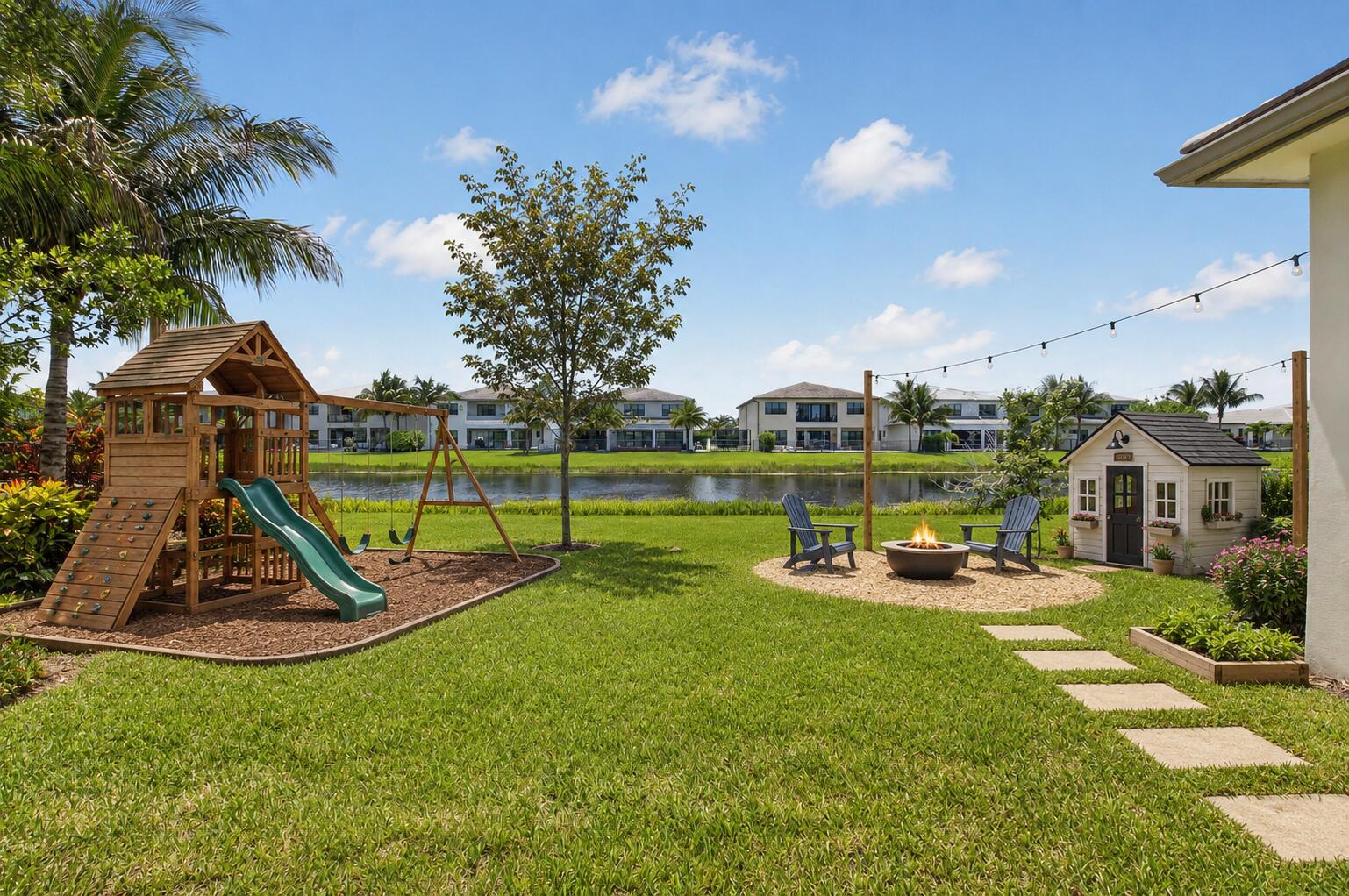 17089 Rainbow Fls Trail Boca Raton, FL 33496 - Photo 93 of 141 17089 Rainbow Falls Trl- Backyard Staged