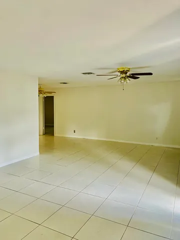 a view of a room with an empty space