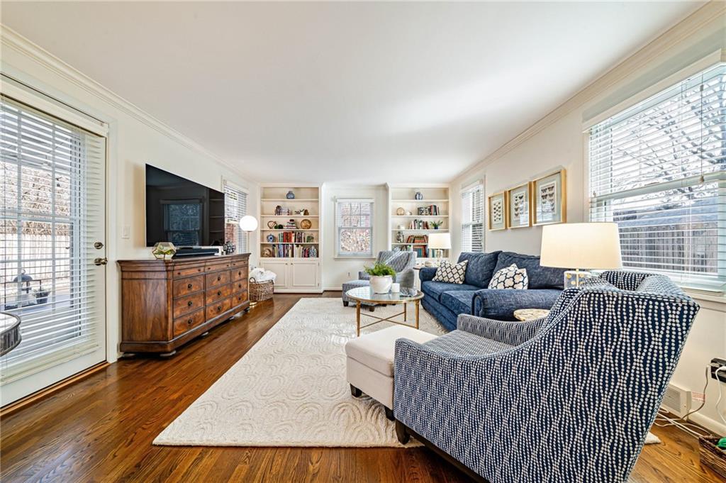 308 Maple Lane Sewickley, PA 15143 - Photo 11 of 40 a living room with furniture and a flat screen tv