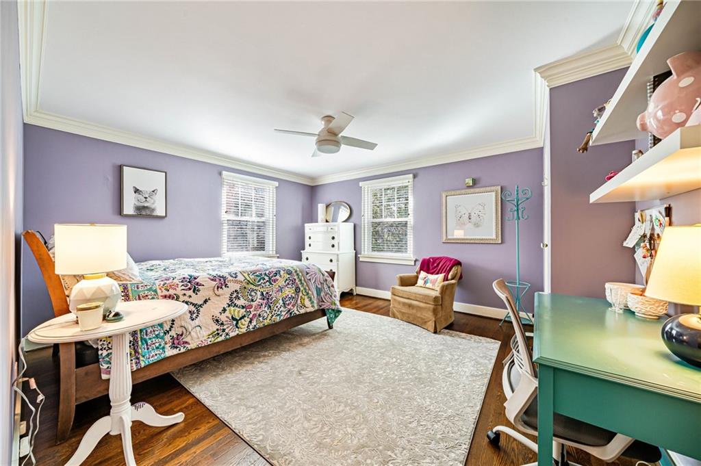 308 Maple Lane Sewickley, PA 15143 - Photo 33 of 40 a bedroom with a bed and wooden floor