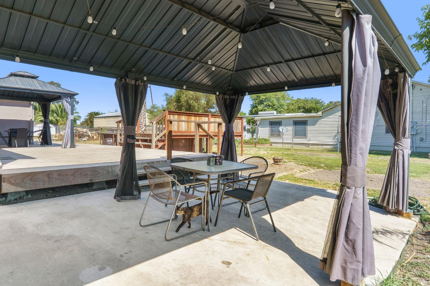 4729 Santa Rosa Avenue Robbins, CA 95676 - Photo 23 of 30 view of patio / terrace featuring a gazebo and outdoor dining space