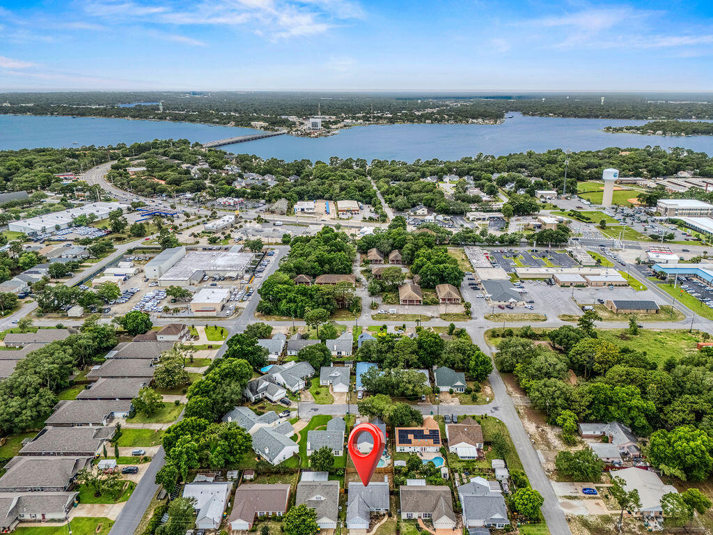 53 4th Street Shalimar, FL 32579 - Photo 42 of 47 an aerial view of residential building and lake