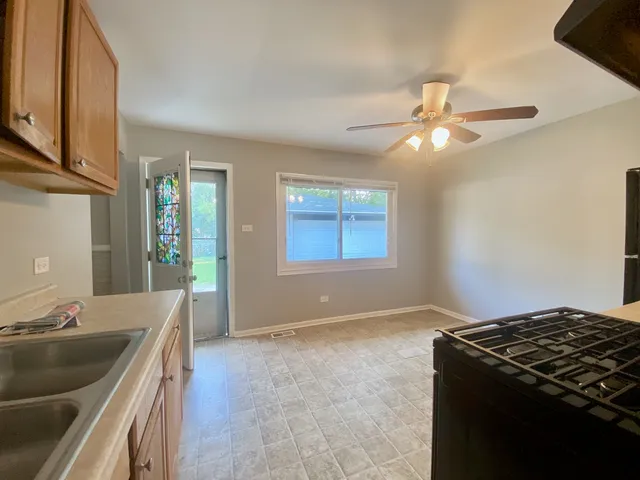 a view of a kitchen counter space