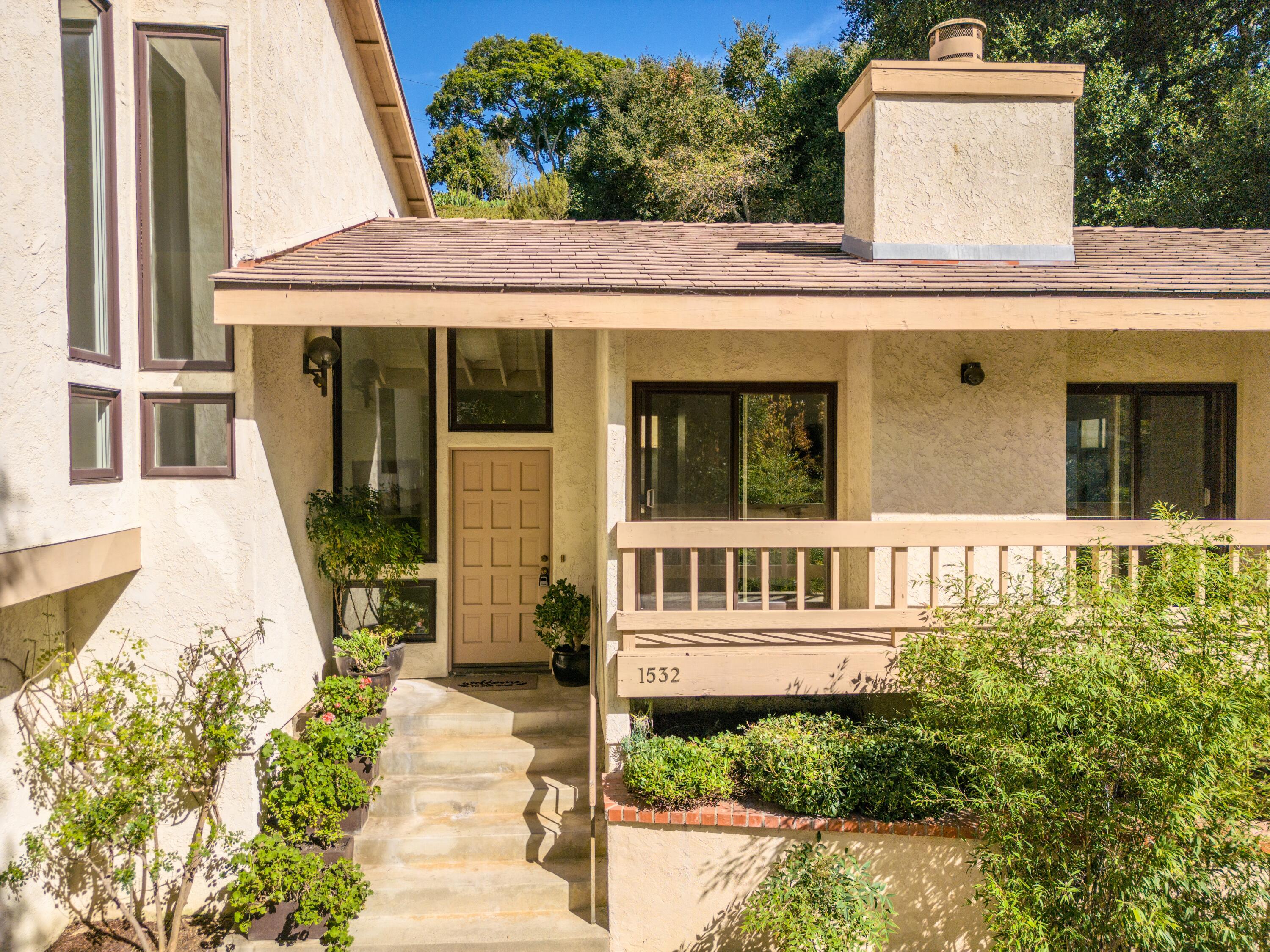 1532 Manitou Road Santa Barbara, CA 93105 - Photo 2 of 20 a front view of a house with a garden