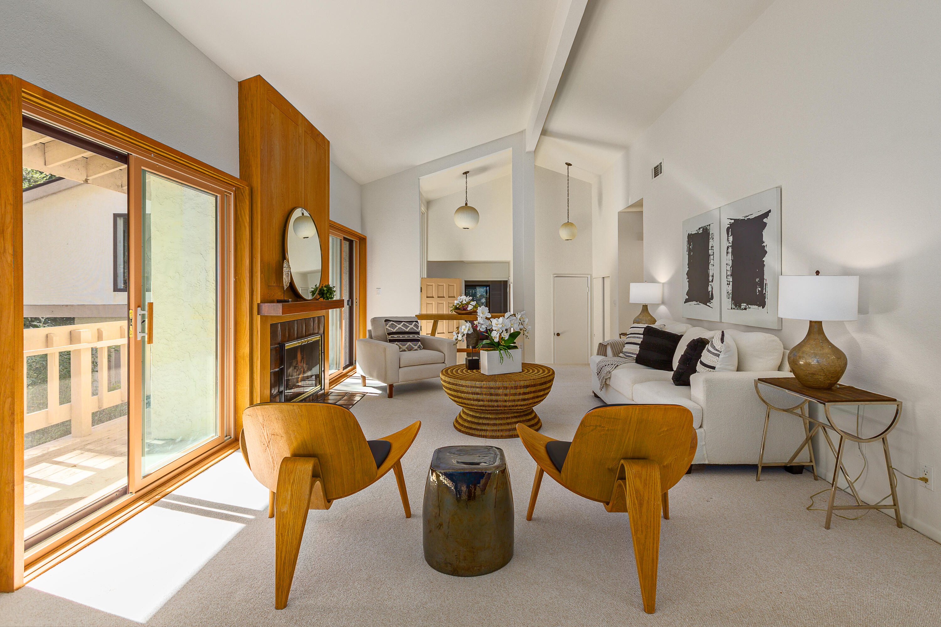 1532 Manitou Road Santa Barbara, CA 93105 - Photo 4 of 20 a living room with furniture and a large window