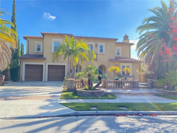 a front view of building with outdoor space
