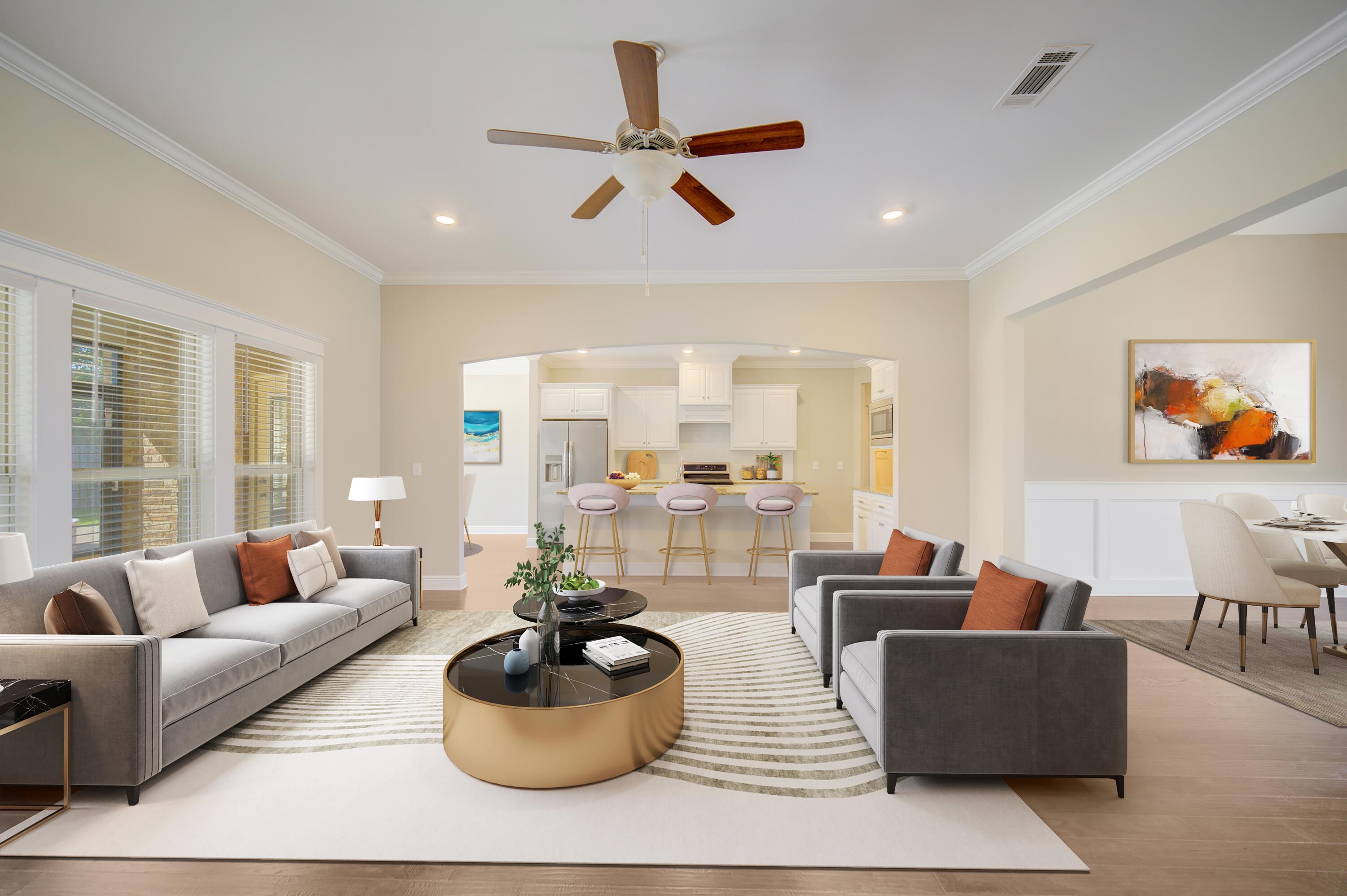 136 Buxtons Way Freeport, FL 32439 - Photo 3 of 59 a living room with furniture and a large window