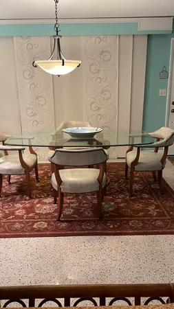 a living room filled with furniture