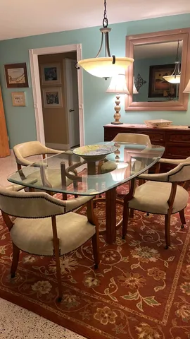 a workspace with furniture