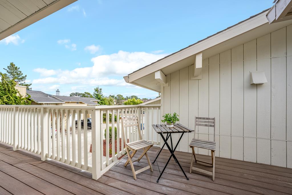 1695 Seascape Boulevard Aptos, CA 95003 - Photo 12 of 87 a view of balcony with wooden floor and seating space