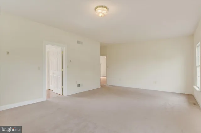 a view of an empty room