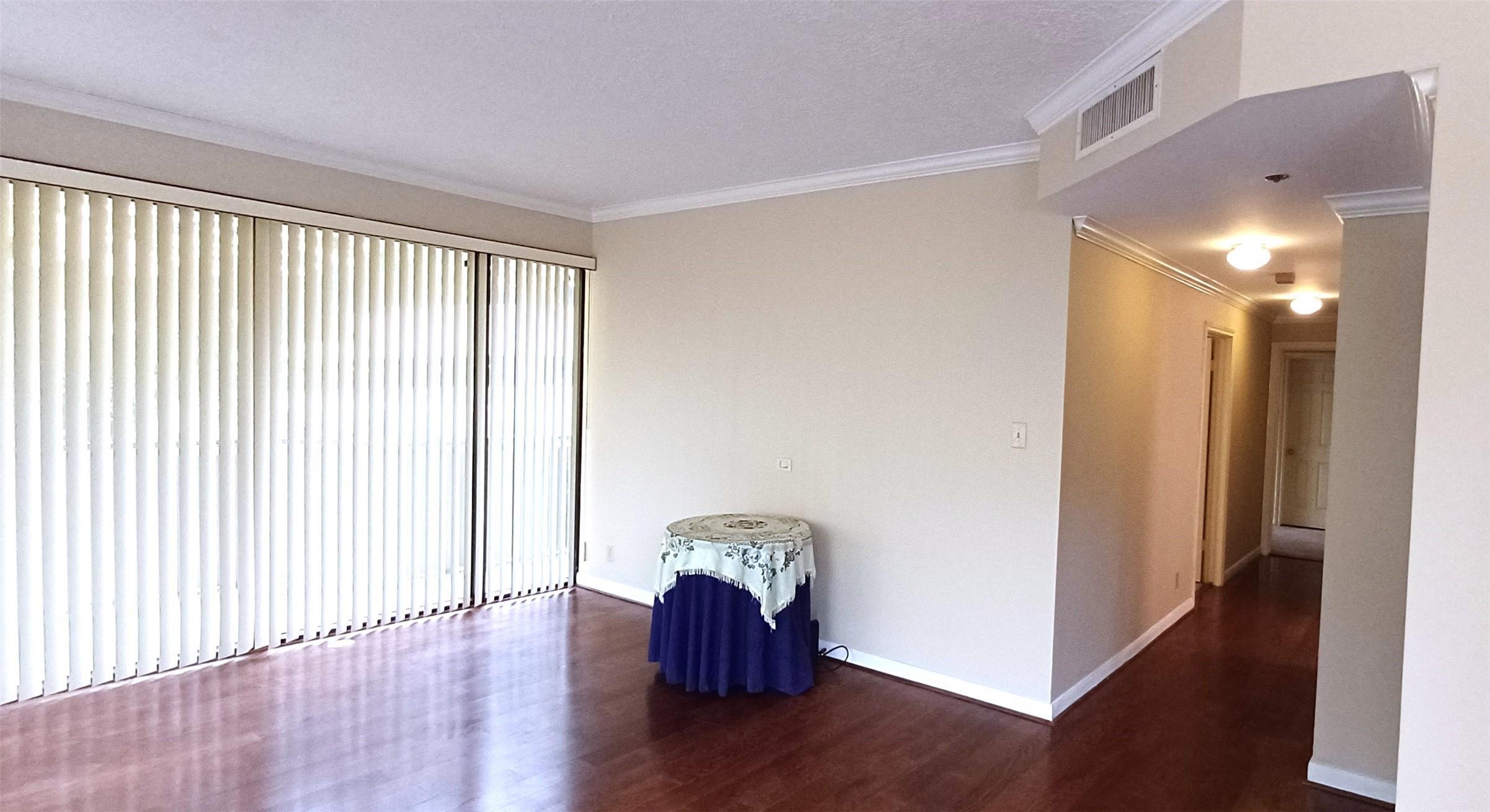 3350 McCue Road, Unit 201 Houston, TX 77056 - Photo 26 of 39 a view of empty room with wooden floor and fan