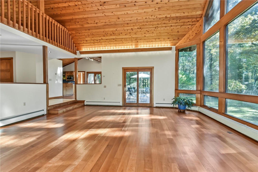 55 Ridge Drive Exeter, RI 02822 - Photo 3 of 37 Great Room, slider to backdeck, open to kitchen 55 Ridge Dr Exeter, RI 02822
