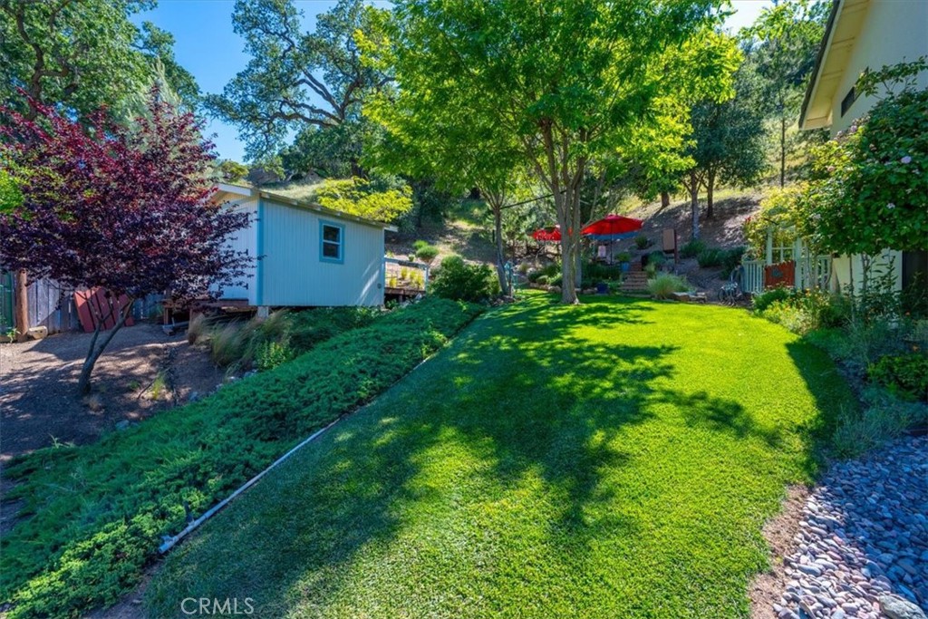 11625 Cenegal Road Atascadero, CA 93422 - Photo 31 of 54 a view of a garden with large trees