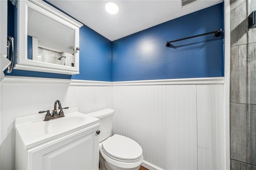 1013 Silver Lane McKees Rocks, PA 15136 - Photo 22 of 33 Lower level Full Bathroom with a walk-in tile shower!
