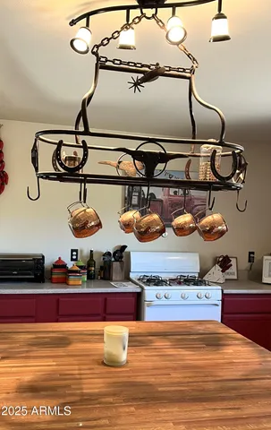 a kitchen with a stove