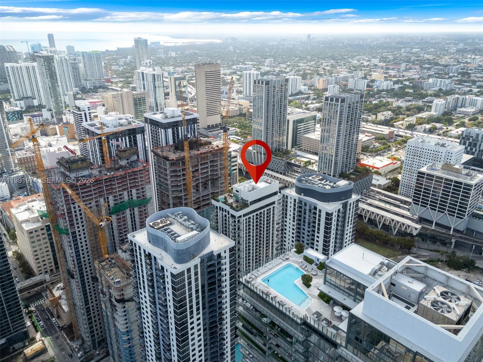 11 Northeast 6th Street, Unit 2808 Miami, FL 33132 - Photo 48 of 57 a picture of city view