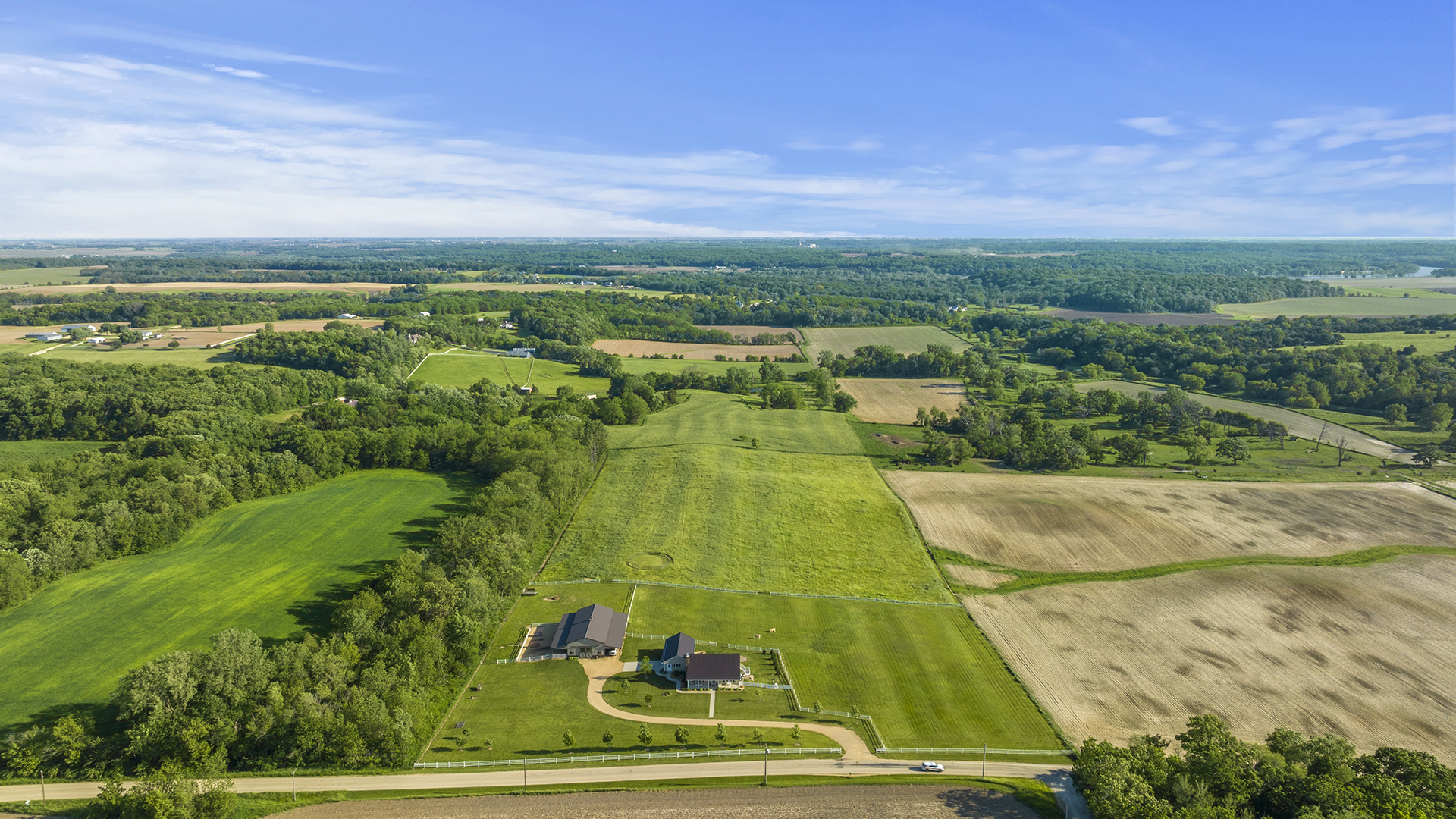 5465 West Penn Corner Road Oregon, IL 61061 - Photo 3 of 56 a view of a big yard with large trees