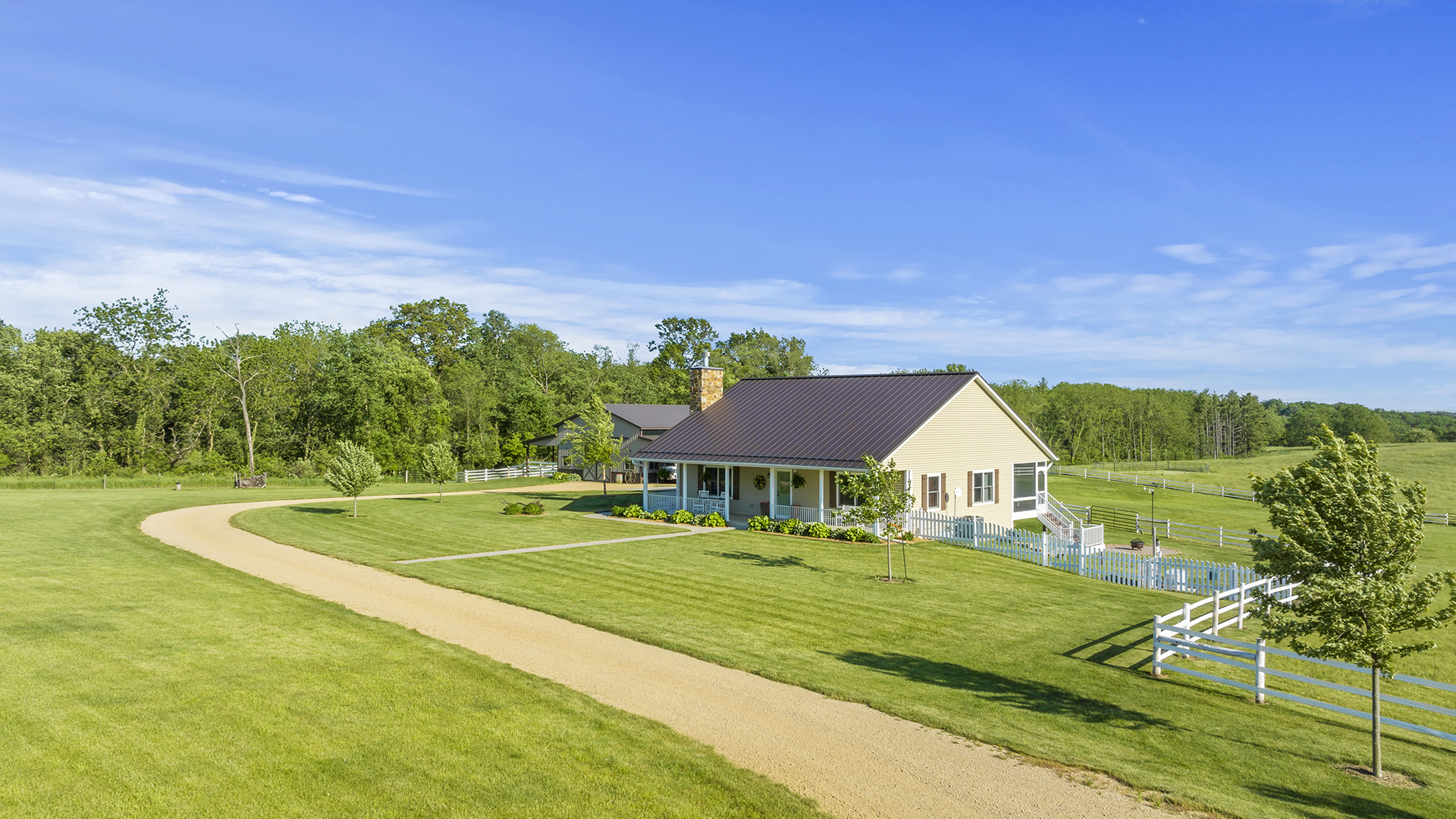 5465 West Penn Corner Road Oregon, IL 61061 - Photo 5 of 56 a view of an house with backyard space and garden